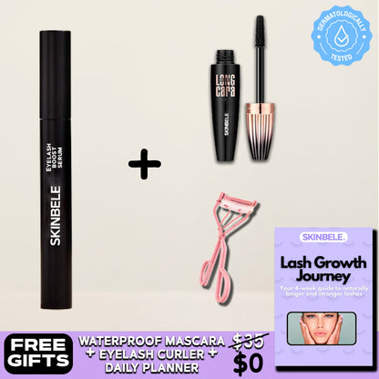 LashBoost™ Eyelash Serum + Waterproof Mascara + Lash Curler + Daily Planner