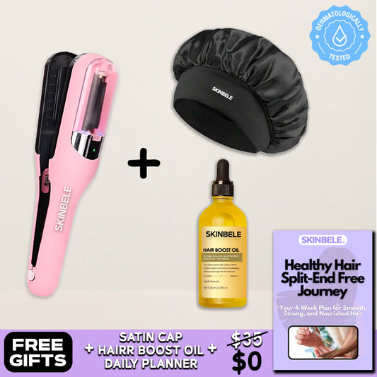 SplitSleek™ + Hair Repair Oil + Satin Cap + Daily Hair Planner